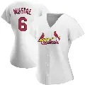 Women's No.6 Stan Musial St. Louis Cardinals White Authentic Home Jersey