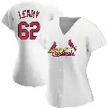 Women's No.62 Kyle Leahy St. Louis Cardinals White Replica Home Jersey