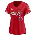 Women's No.63 Yohel Pozo St. Louis Cardinals Red Limited 2024 City Connect Jersey