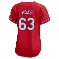 Women's No.63 Yohel Pozo St. Louis Cardinals Red Limited 2024 City Connect Jersey