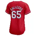 Women's No.65 Giovanny Gallegos St. Louis Cardinals Red Limited 2024 City Connect Jersey