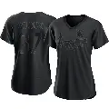 Women's No.67 Aaron Brooks St. Louis Cardinals Black Authentic Pitch Fashion Jersey