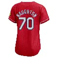 Women's No.70 Packy Naughton St. Louis Cardinals Red Limited 2024 City Connect Jersey
