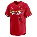 Youth No.1 Ozzie Smith St. Louis Cardinals Red Limited 2024 City Connect Jersey