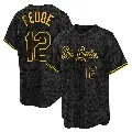 Youth No.12 Erick Fedde St. Louis Cardinals Black Replica Snake Skin City Jersey