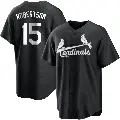Youth No.15 Kramer Robertson St. Louis Cardinals Black/White Replica Jersey