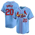 Youth No.20 Lou Brock St. Louis Cardinals Light Blue Limited Alternate Jersey