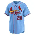 Youth No.20 Lou Brock St. Louis Cardinals Light Blue Limited Alternate Jersey