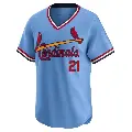 Youth No.21 Lars Nootbaar St. Louis Cardinals Light Blue Limited Cooperstown Collection Jersey