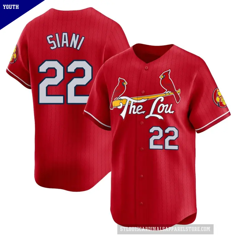 Youth No.22 Michael Siani St. Louis Cardinals Red Limited 2024 City Connect Jersey