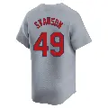 Youth No.49 Matthew Svanson St. Louis Cardinals Gray Limited Away Jersey