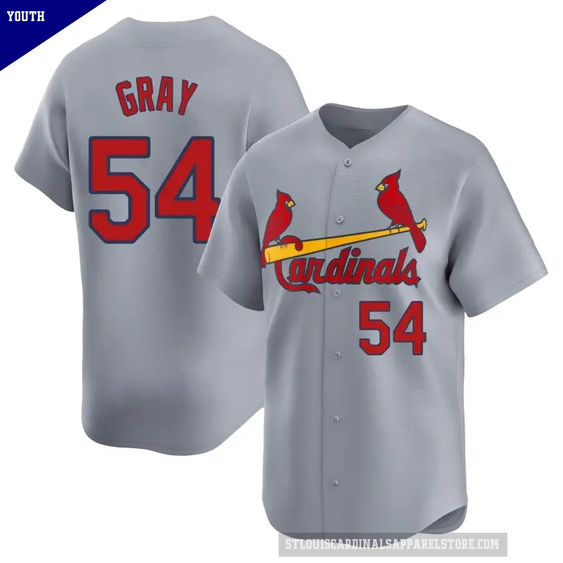 Youth No.54 Sonny Gray St. Louis Cardinals Gray Limited Away Jersey
