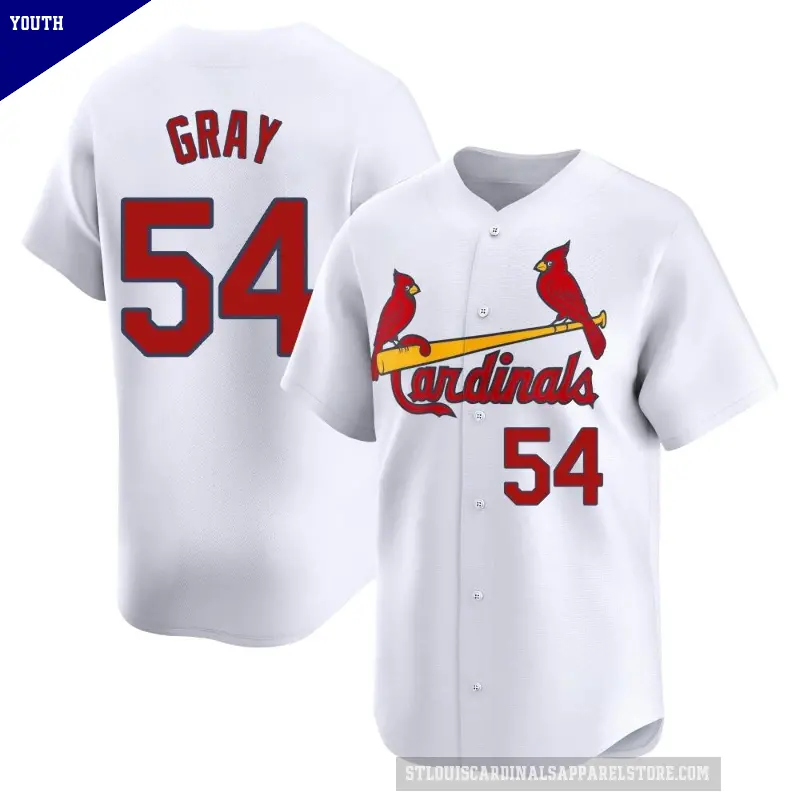 Youth No.54 Sonny Gray St. Louis Cardinals White Limited Home Jersey
