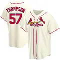 Youth No.57 Zack Thompson St. Louis Cardinals Cream Replica Alternate Jersey