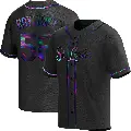 Youth No.58 Chris Roycroft St. Louis Cardinals Black Replica Holographic Alternate Jersey