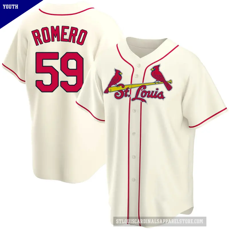 Youth No.59 JoJo Romero St. Louis Cardinals Cream Replica Alternate Jersey