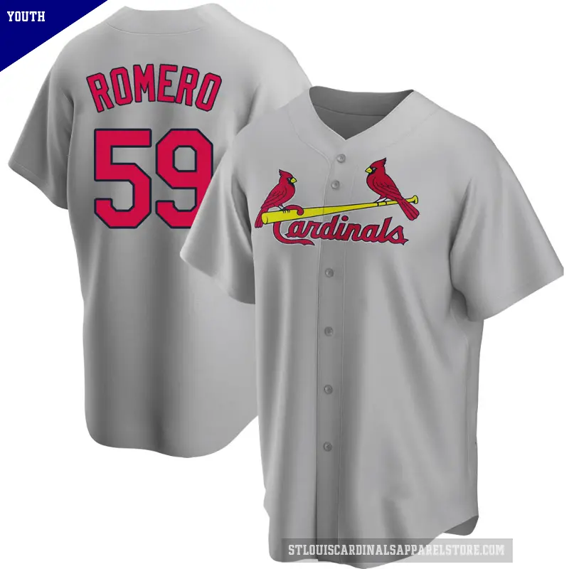 Youth No.59 JoJo Romero St. Louis Cardinals Gray Replica Road Jersey