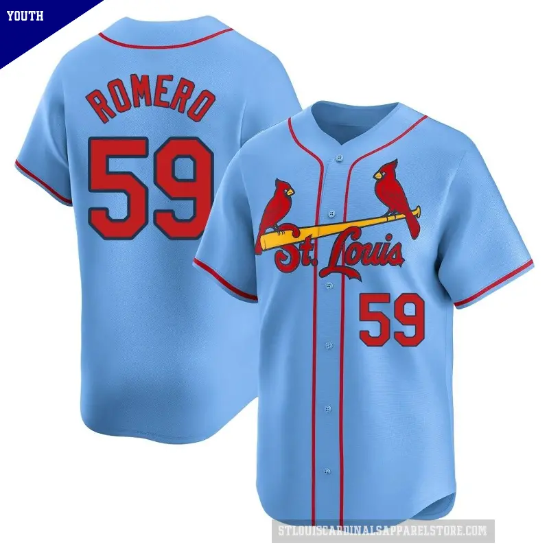 Youth No.59 JoJo Romero St. Louis Cardinals Light Blue Limited Alternate Jersey