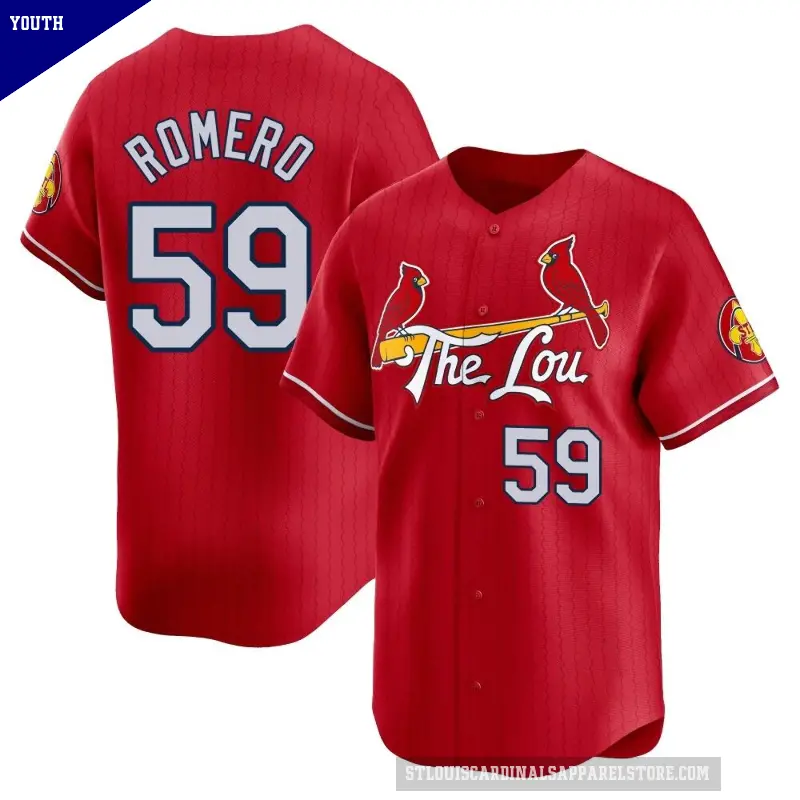 Youth No.59 JoJo Romero St. Louis Cardinals Red Limited 2024 City Connect Jersey