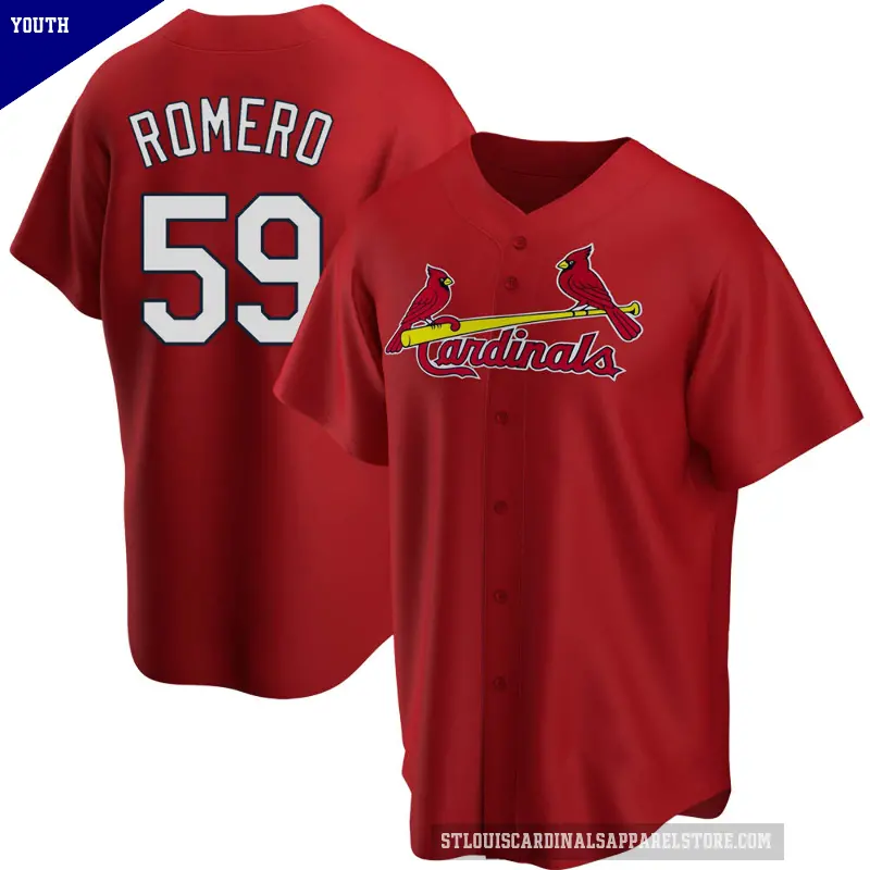 Youth No.59 JoJo Romero St. Louis Cardinals Red Replica Alternate Jersey