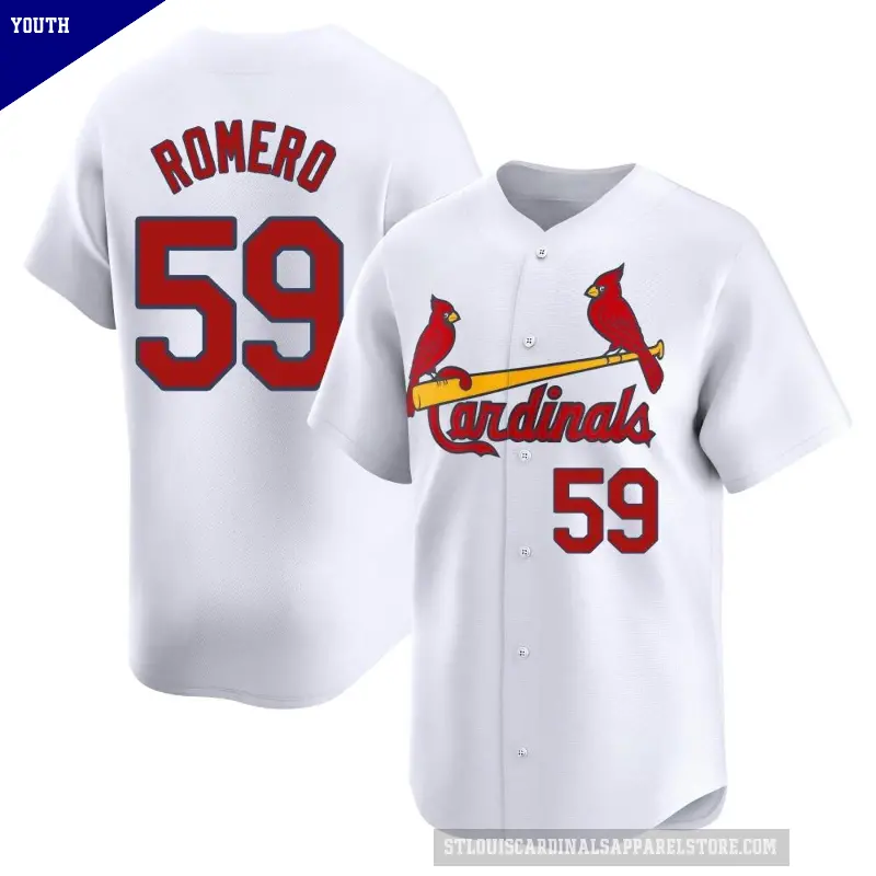 Youth No.59 JoJo Romero St. Louis Cardinals White Limited Home Jersey